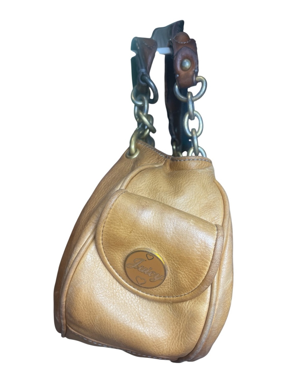 Vintage Juicy Couture Leather Daydreamer Hobo Bag Project Piece Y2K - Picture 4 of 15